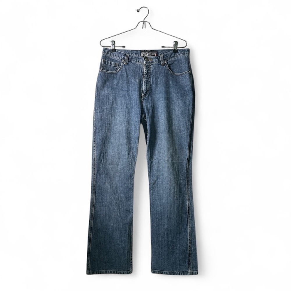 Chico’s Denim Semi Flare Leg Blue Jeans sz M/8 (1) - Picture 1 of 14